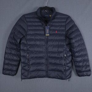 Polo by Ralph Lauren Men's Dark Blue Puffer Coat